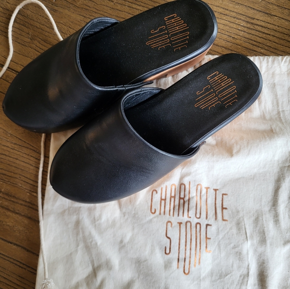 Charlotte Stone Black clogs